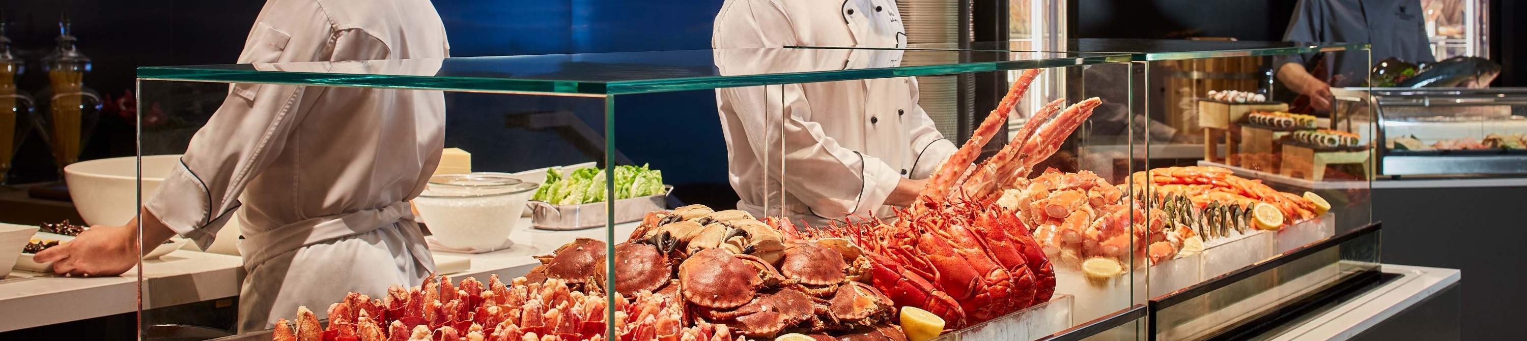 Buffet en JW Marriott Hong Kong｜JW Café｜Desayuno buffet, almuerzo buffet, té de la tarde buffet, cena buffet